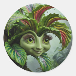 Pegatina de diseño tropical