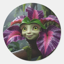 Pegatina de diseño tropical