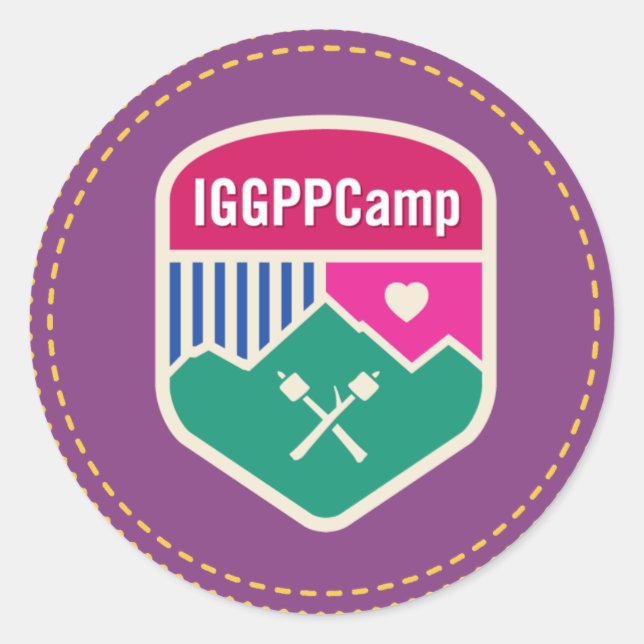 PEGATINA de distintivos IGGPPCamp (Anverso)