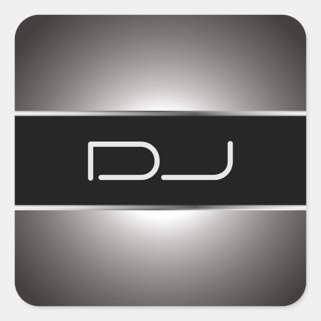Pegatina de DJ con clase (Anverso)
