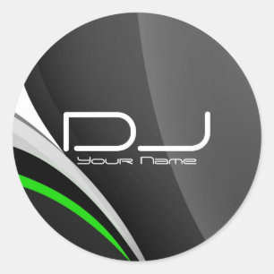 Pegatina de DJ con clase