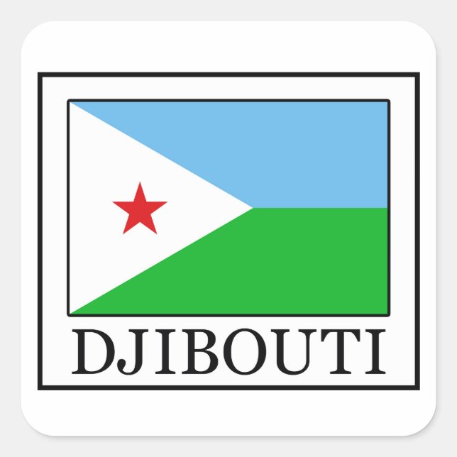 Pegatina de Djibouti (Anverso)