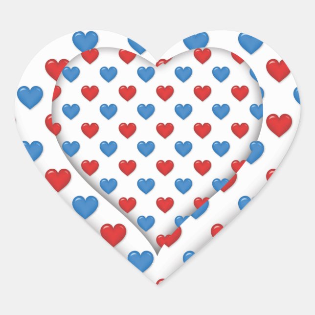 Pegatina de doble corazón (Anverso)