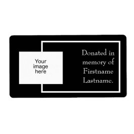 Pegatina de donación de fotos
