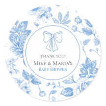 Pegatina de ducha de bebé florido