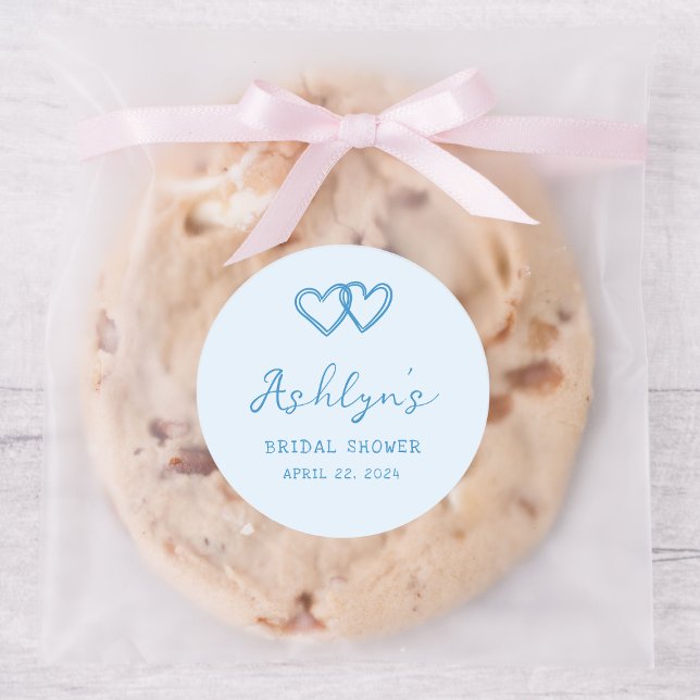 Pegatina de ducha de novia con corazón azul dibuja (Subido por el creador)