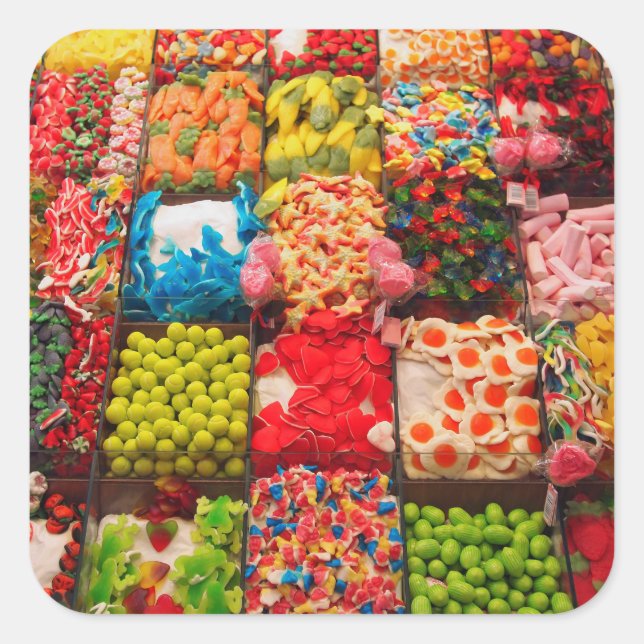Pegatina de dulces de caramelo (Anverso)