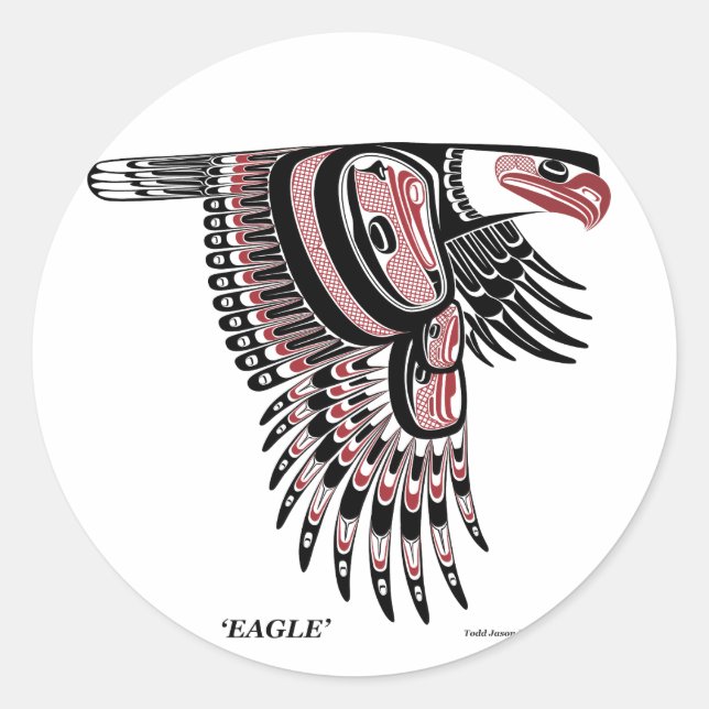 Pegatina de Eagle del Haida (Anverso)