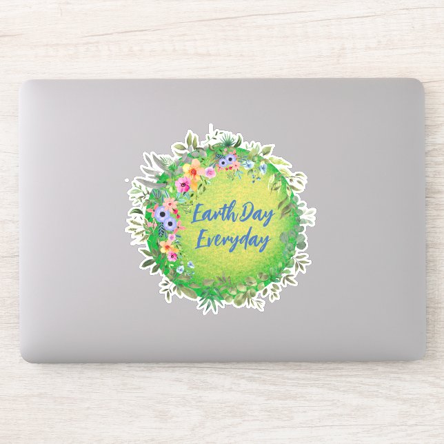Pegatina de EarthDay Everyday (Ordenador)