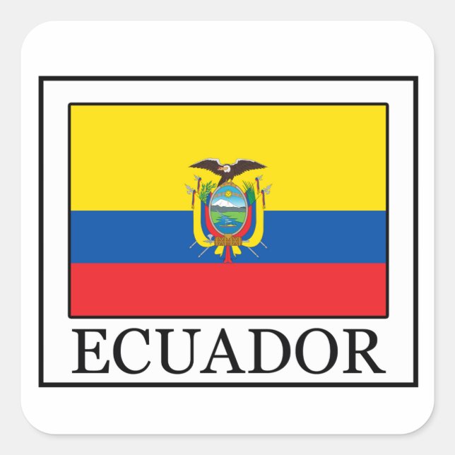 Pegatina de Ecuador (Anverso)