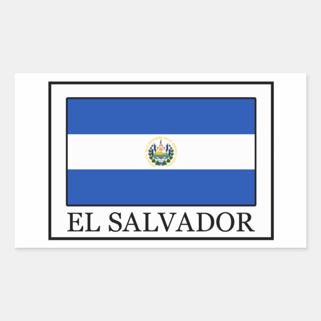 Pegatina de El Salvador (Anverso)
