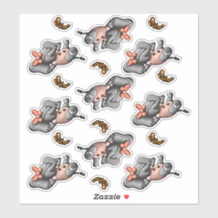 Pegatina de elefantes