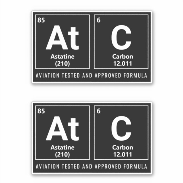Pegatina de elementos de control del tráfico aéreo (Anverso)