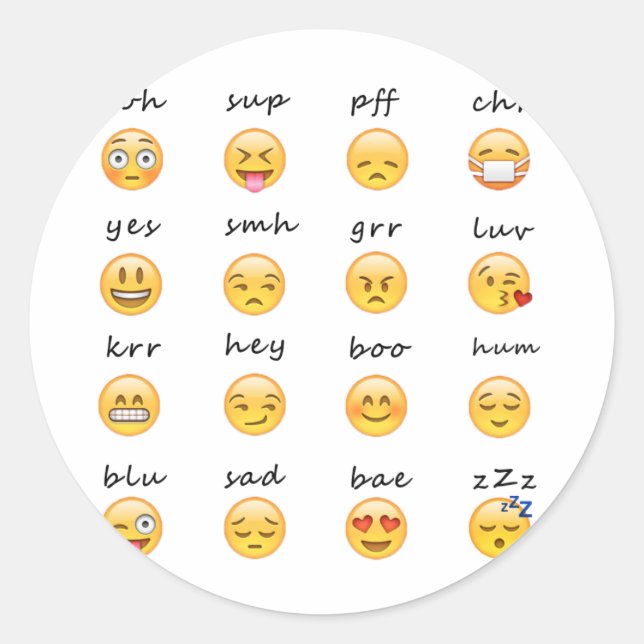 Pegatina de emoji (Anverso)