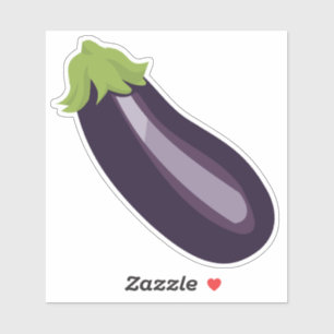 Pegatina de Emoji de berenjenas