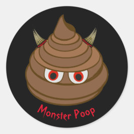 Pegatina de Emoji de Monster Poop