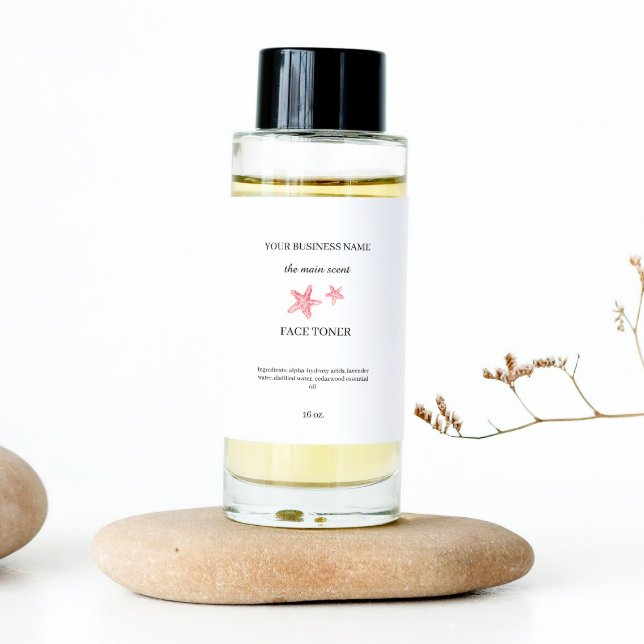 Pegatina de empaquetado de cosméticos de tóner fac (Subido por el creador)