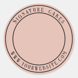 Pegatina de empaquetado de pasteles