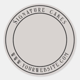 Pegatina de empaquetado de pasteles