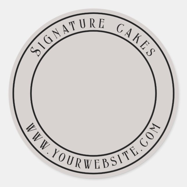 Pegatina de empaquetado de pasteles (Anverso)