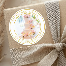 Pegatina de empaquetado de pasteles