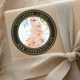 Pegatina de empaquetado de pasteles