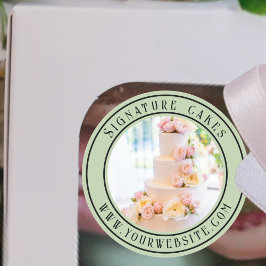 Pegatina de empaquetado de pasteles