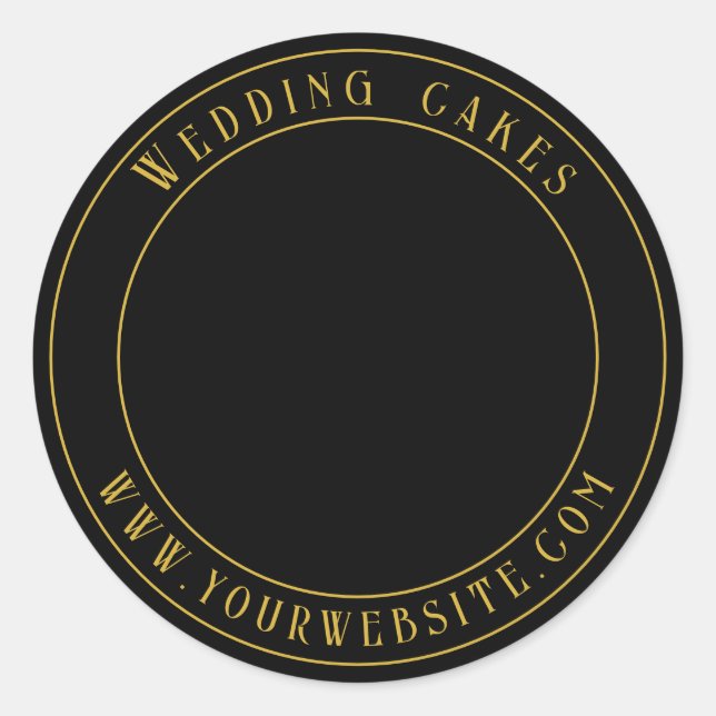 Pegatina de empaquetado de pasteles (Anverso)