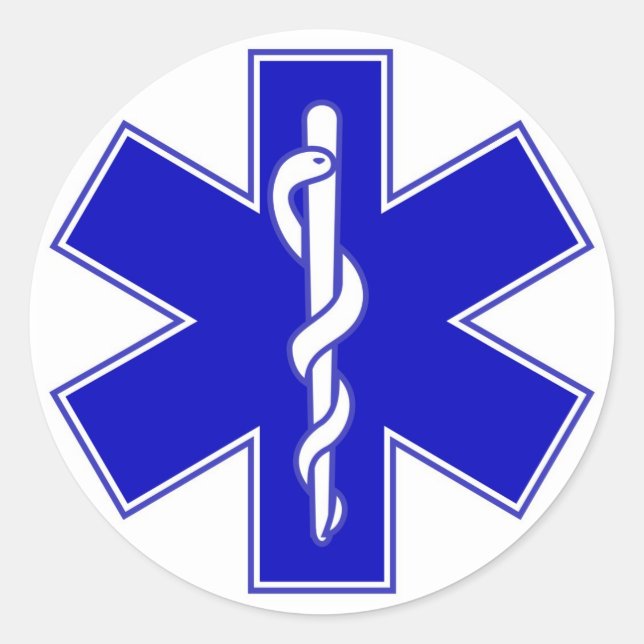 Pegatina de EMS Star of Life (Anverso)