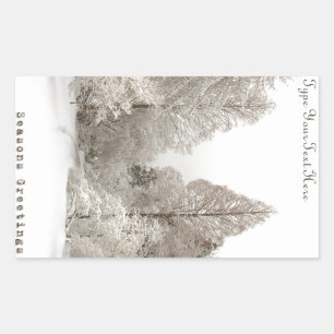 Pegatina de encargo del árbol de navidad de los