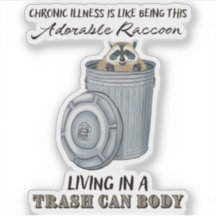 Pegatina de enfermedades crónicas divertidas Chist