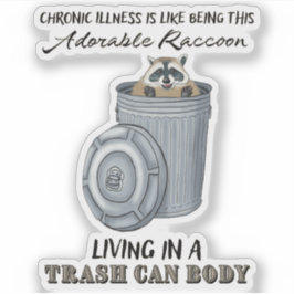 Pegatina de enfermedades crónicas divertidas Chist