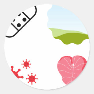 pegatina de enfermería de und Care - Enfermera de