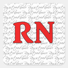 Pegatina de enfermería registrado
