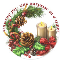 Pegatina de envoltura de regalo