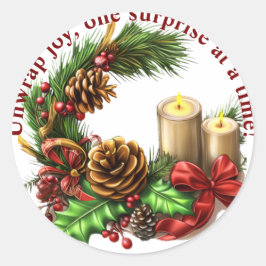 Pegatina de envoltura de regalo