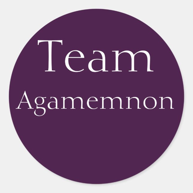 Pegatina de equipo de Agamemnon (Anverso)
