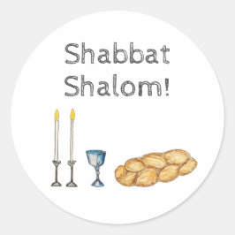Pegatina de esbozo de Shabbat
