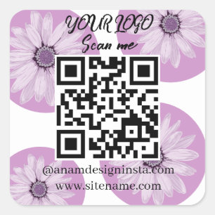 Pegatina de escáner de código QR