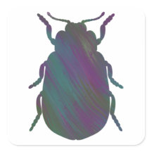 Pegatina de escarabajo de estilo acrílico