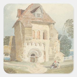 Pegatina de escena rústica