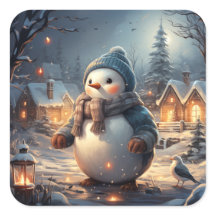 Pegatina de escenas de invierno