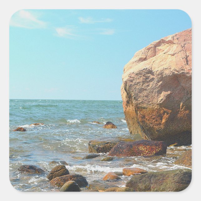 Pegatina de escenas de la costa (Anverso)