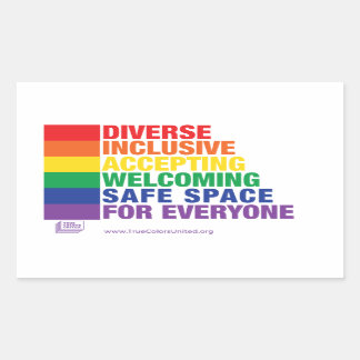 Pegatina de espacio seguro