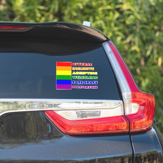 Pegatina de espacio seguro decal LGBTQ+