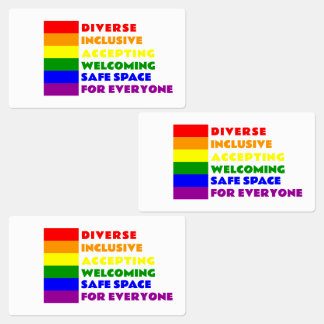 Pegatina de espacio seguro decal LGBTQ+