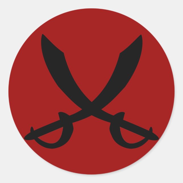 Pegatina de espadas piratas (Anverso)