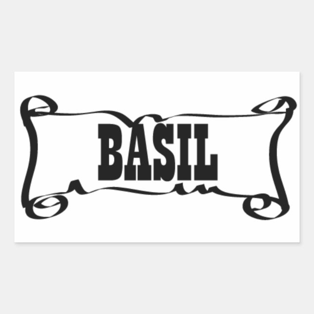 Pegatina DE 'ESPICE JAR' DE BASIL (Anverso)