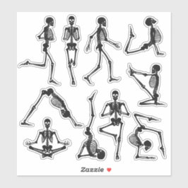 Pegatina de esqueletos de scrapbooking