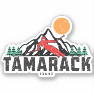 Pegatina de esquí Retro Tamarack